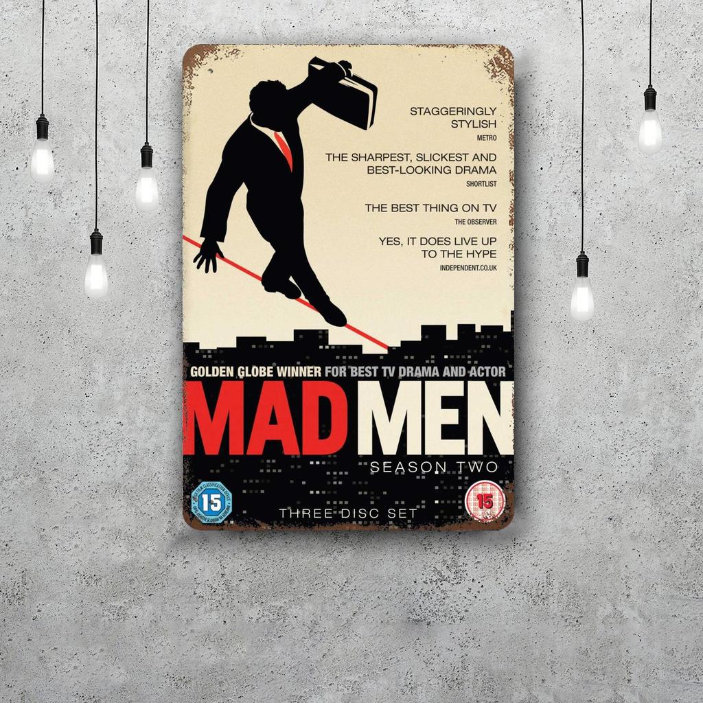 mad men TV show Metal Signs wall decor Vintage Tin Signs Captain Metal Poster Decor for Bar Pub Club Wall Decoration
