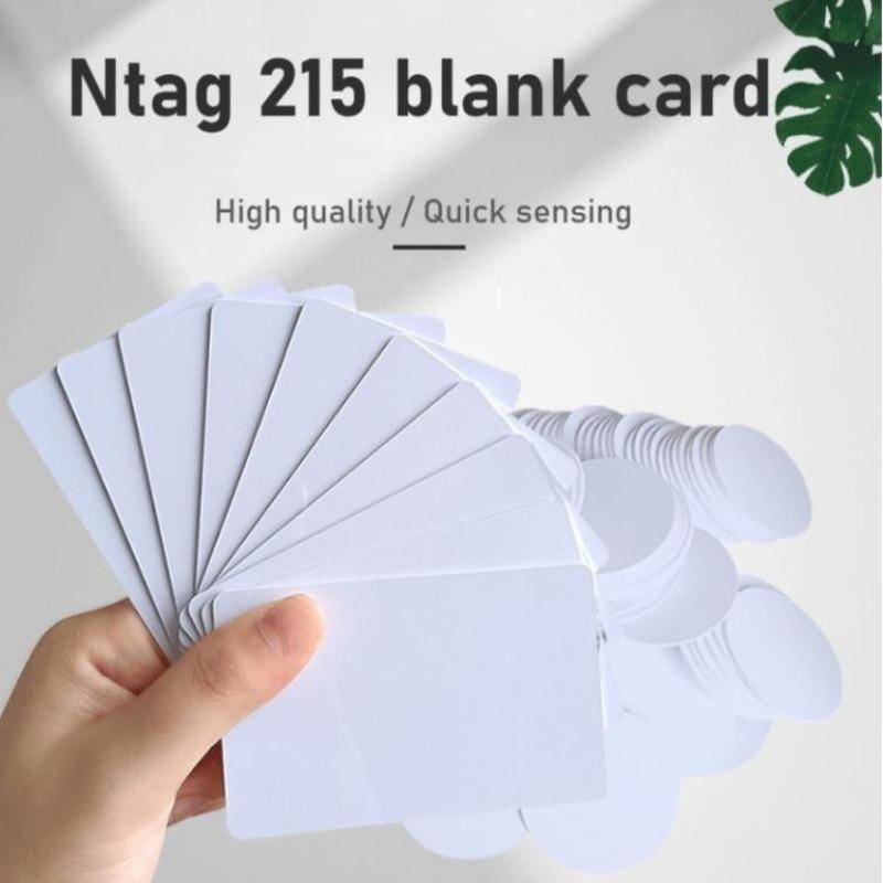 NTAG215 Waterproof PVC NFC Tags - Blank 13.56MHz Cards, 504 Bytes TagMo Compatible