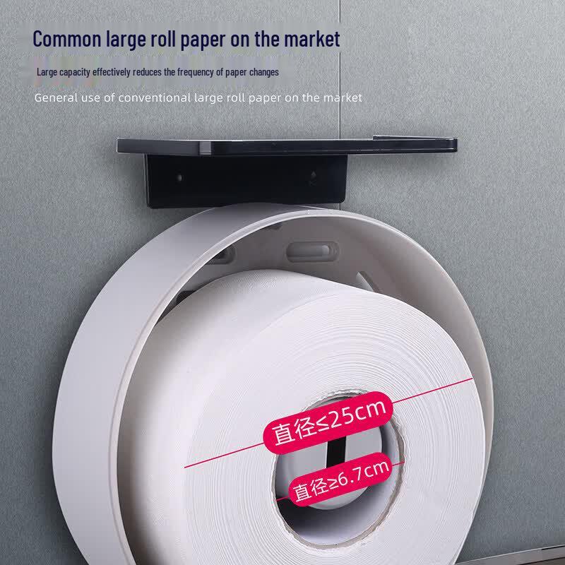 Abdo Waterproof Countertop Large Roll Toilet Paper Dispenser