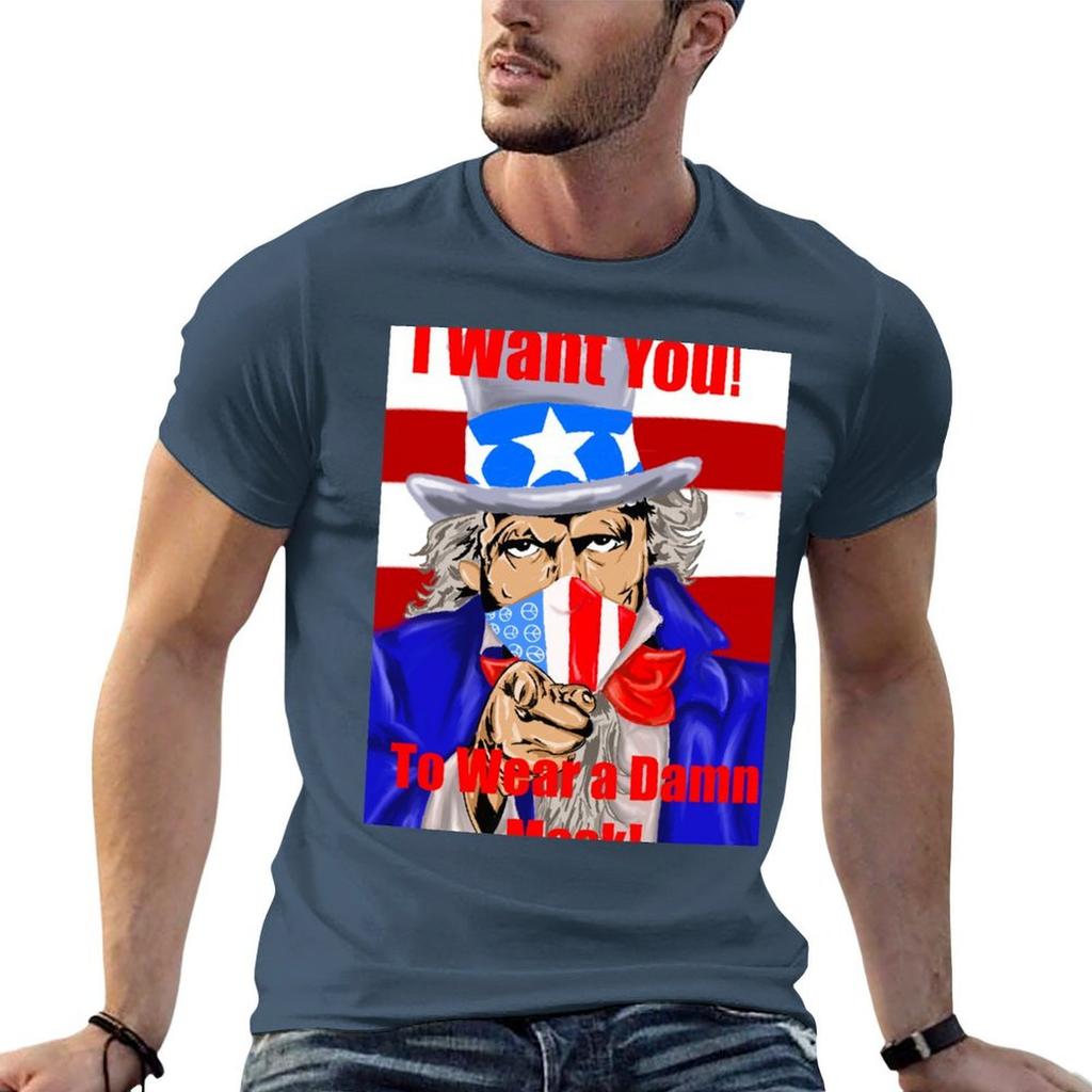 I Want You To Wear A Damn Mask Tshirt Work Casual Loose Fit Tshirt