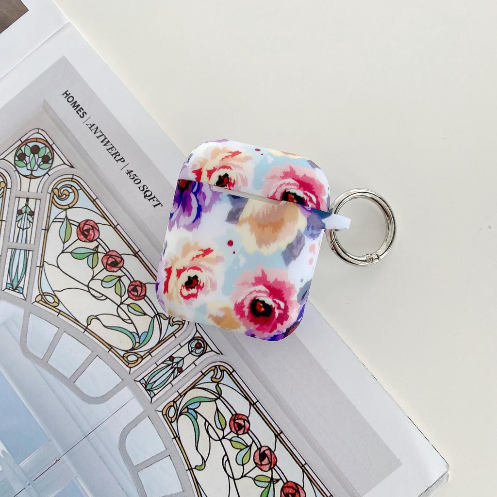 Applicable AirPods Earphone Case Silicone Guochao Chinese Style Flower Female Apple Bluetooth Earphone Case