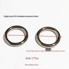 Zinklegering Naadloze Verdikte Ronde Metalen O-Ring voor Kleding- en Bagageaccessoires