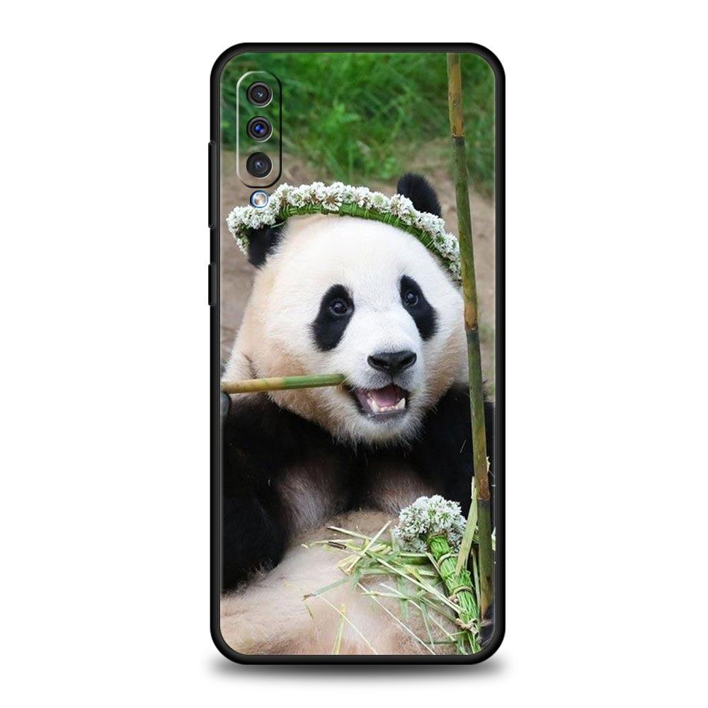 Fubao Panda Phone Case For Samsung A26 A36 A56 A54 A52 A50 A70 A40 A20S A12 A14 A16 A22 A24 A42 A34 A32 5G A04s A06 5G Cover