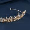 Bridal Hair Accessories Wedding Dress Tiara Baroque Simple Versatile Light Luxury Retro Crown Rhinestone Alloy Crown