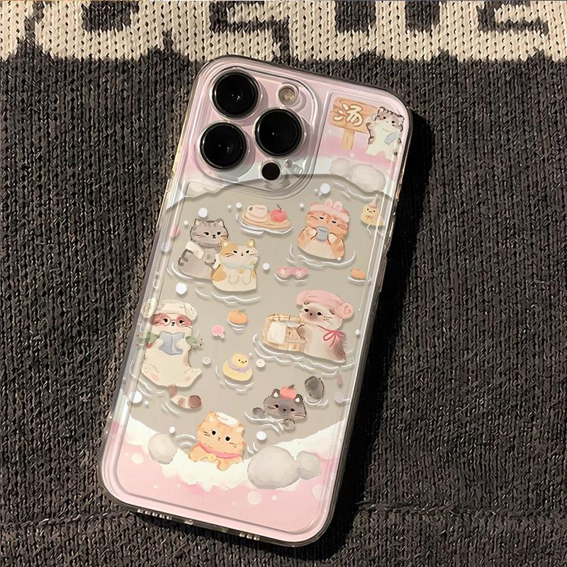 Pink Puppy for Iphone16promax Protective Case 13 Mobile Phone Case 12pro Space Case 11 Female 14p Soft