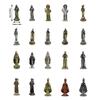 Vintage Designs Standing Maria Figurine Antique Metal Religous Figure Sculpture Miniature Ornament Spiritual Decoration