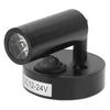 12‑24V 3W LED Reading Light Bedroom Bedside Lamp Chrome Aluminum Alloy for Boat RV SUV Trailer Black Warm White