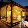 3M New Year's Garland LED Curtain String Lights Fairy Decoration USB Holiday Garland Lamp 8 Mode For Home Garden Christmas Party