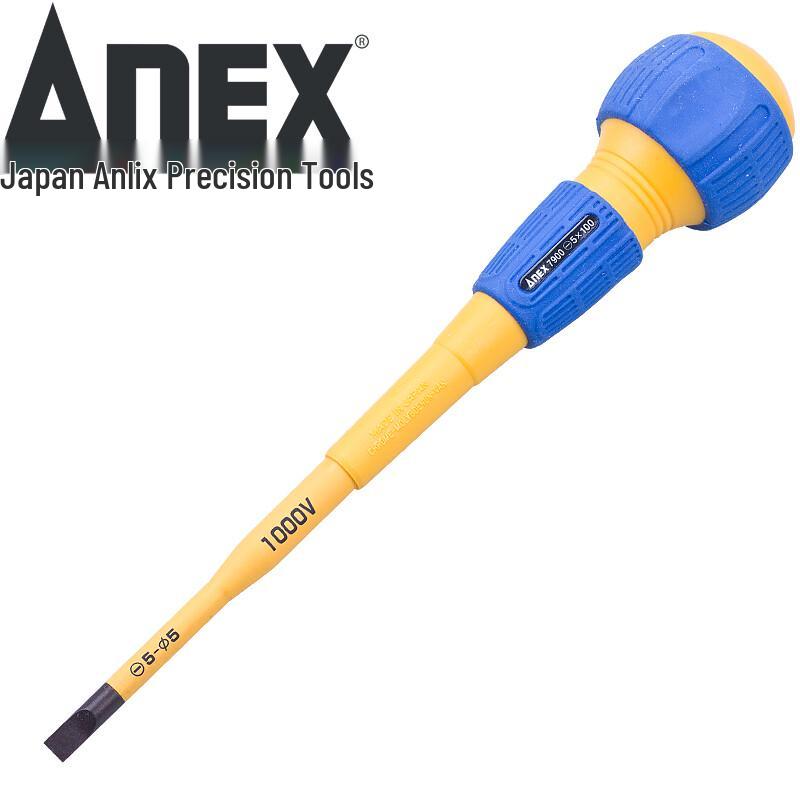 ANEX 1000V Insulated Slotted Screwdriver