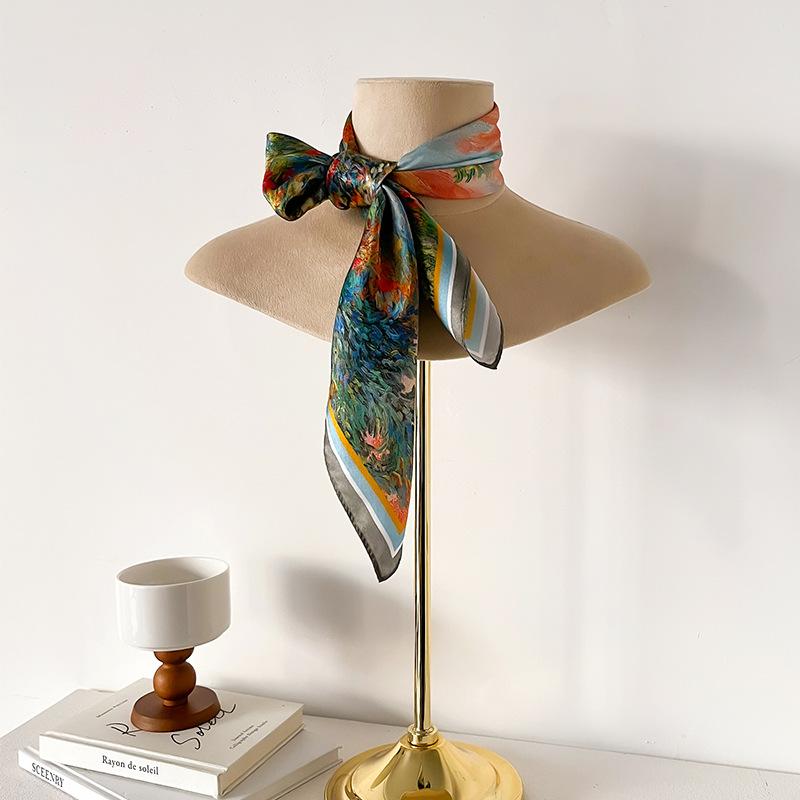 Neuankömmling 100% Naturseide Schal Mode Damen Schals Poncho Hijab Pashmina Foulard Femme Quadratische Schals Bandana Stola Dame