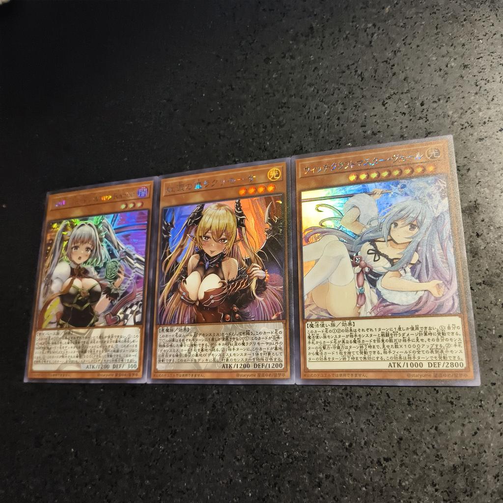 3Pcs/set Yu-Gi-Oh! Diy Self Control Collect Signature Trading Flash Card Anime Cartoon Original Series Gift