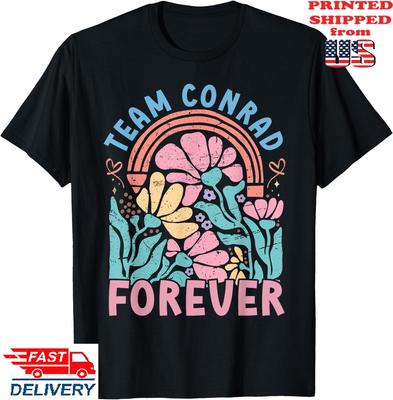 Team Conrad Forever Floral Retro Groovy T-Shirt , Unisex Tee Unisex T-Shirt