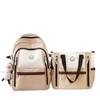 Schoolbag new large-capacity backpack new color matching bag high school student schoolbag women's campus fashion backpack high value simple