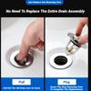 Universal Chrome Push Rebound Drain Stopper Pop Up Filter With Hair Catcher For Bathroom Kitchen Bathtub Wash Basin Sink