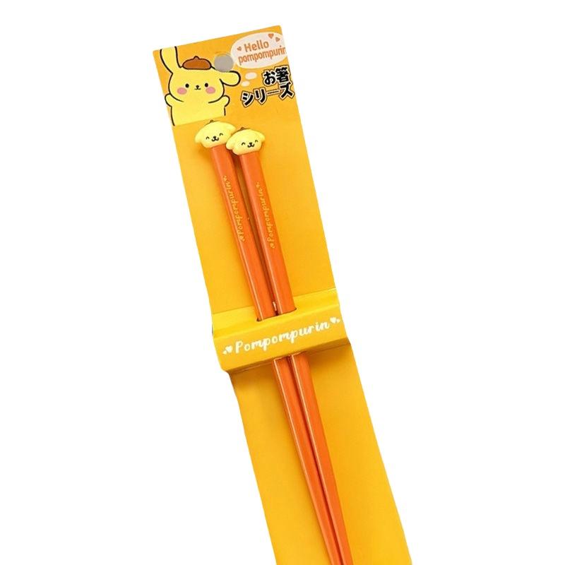 1 pár Hello Kitty My Melody Cinnamoroll Plastové hůlky Domácnost Vysoká teplota Anime Sanrio Nádobí Kreativní dárek