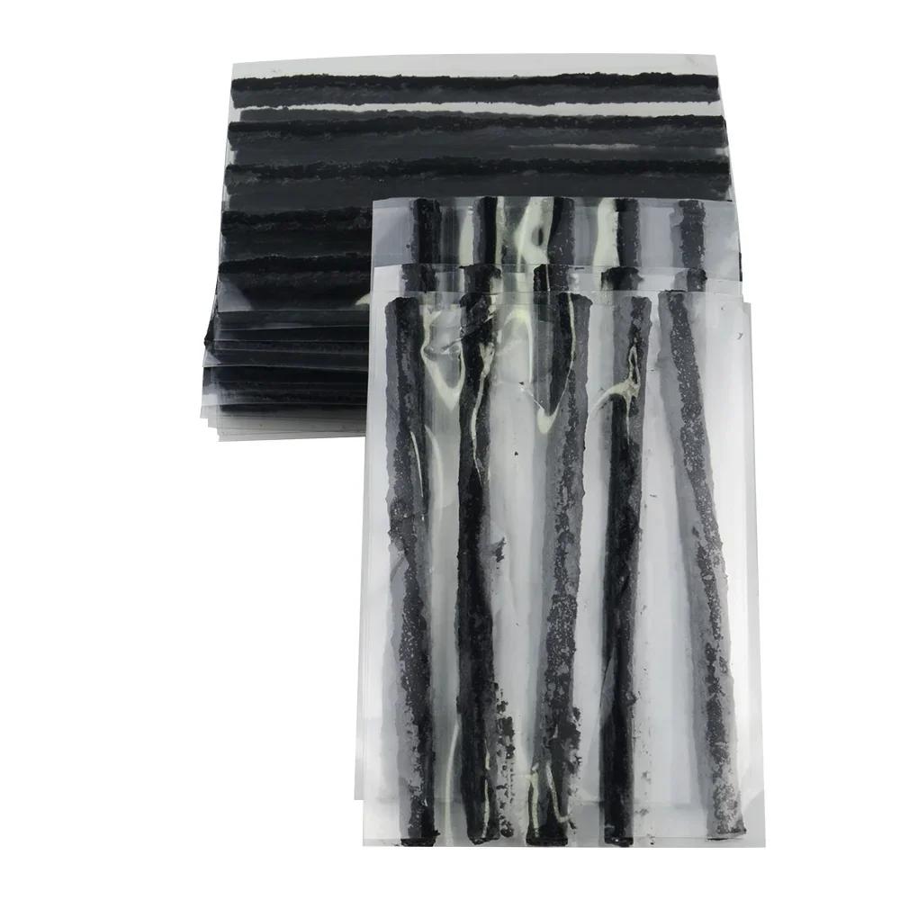 5/20 Pièces Bandes de Réparation de Pneus Moto Voiture Pneu Tubeless Bouchon de Crevaison Bande de Caoutchouc d'Étanchéité Outils de Réparation d'Urgence pour Pneus