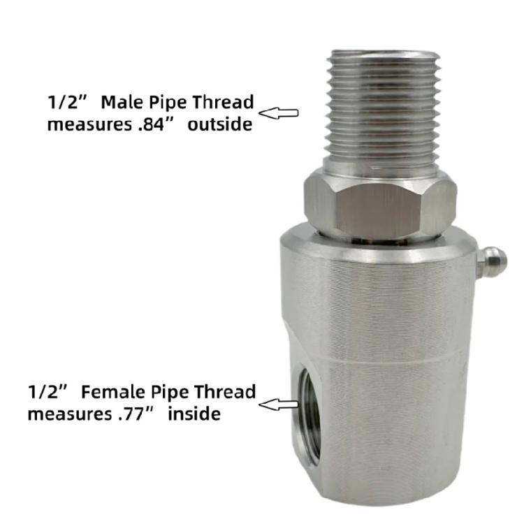 Leakproof Rotating Hose Reel Swivel 1/2inch 5124-Ni-AL MXF Hose Reel Swivel Industrial Garden Application