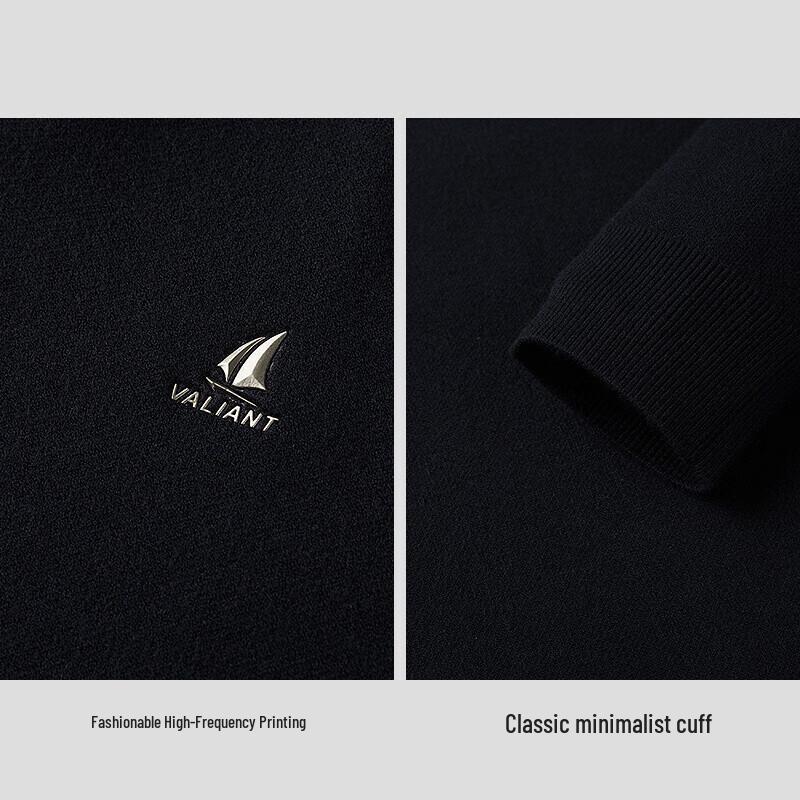 HLA Herren Faux Zweiteiliger Verdickter Strickpullover