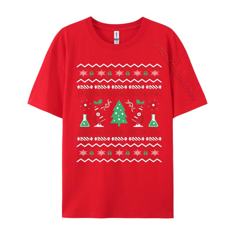 Science Laboratory Ugly Christmas Sweater Dna Microbiology T-Shirt Short Sleeve Retro Classic T Shirts Clothing Graphic