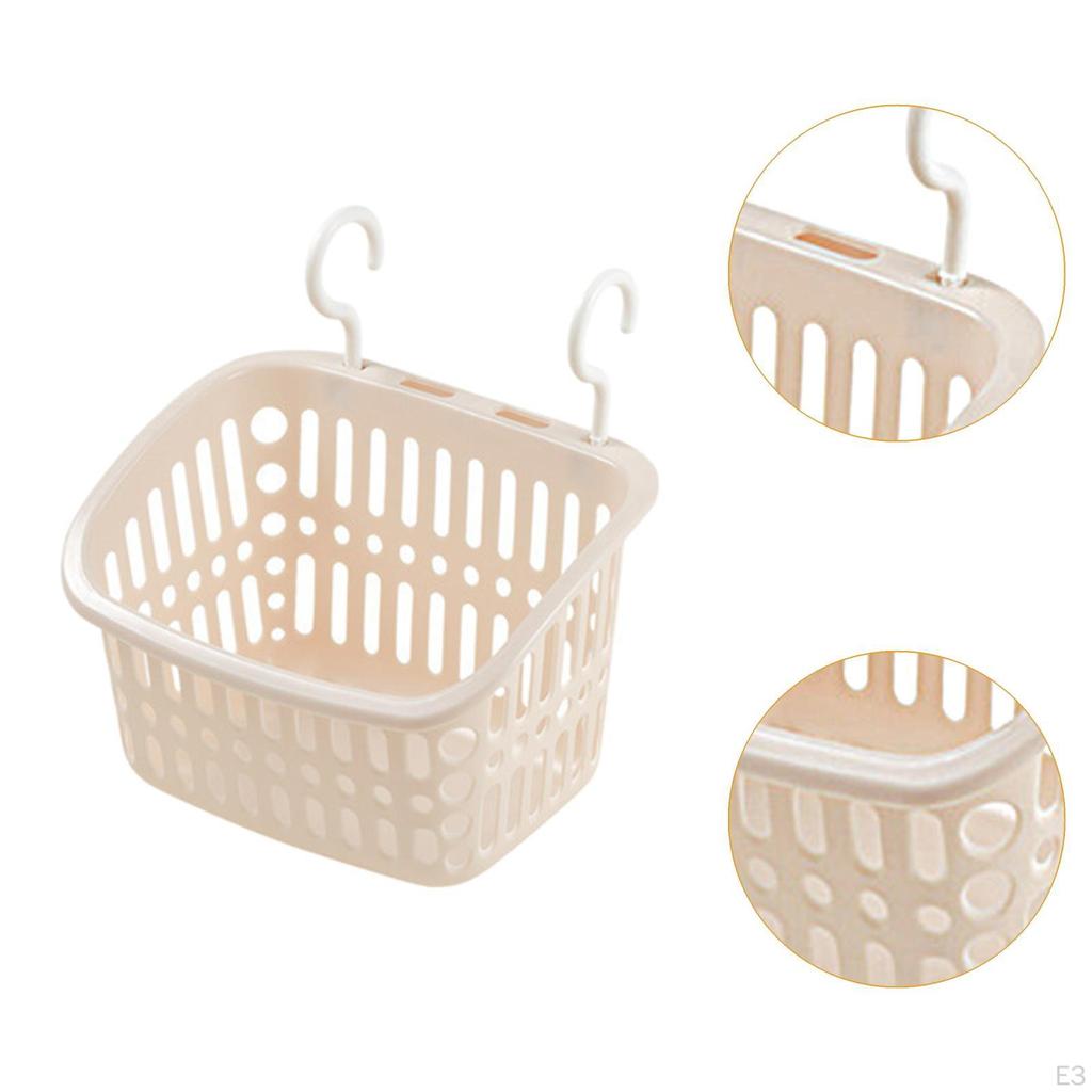 Coș suspendat pentru duș, portabil, robust, ușor, suport pentru articole diverse de baie cu cârlig