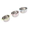 3PCS Set Mixing Bowl Multifunctional Stainless Steel Storage Nesting Bowl with Lid Type 2