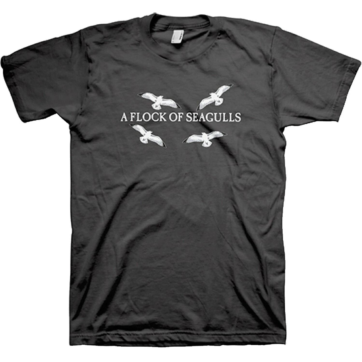 A Flock Of Seagulls 4 Flying Mens Cotton T-Shirt 4XL