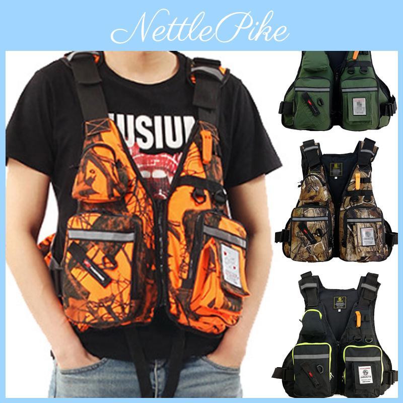 Verstellbare Auftriebs-Segel-Kajak-Kanu-Fliegenfischer-Rettungsweste mit Mehreren Taschen**