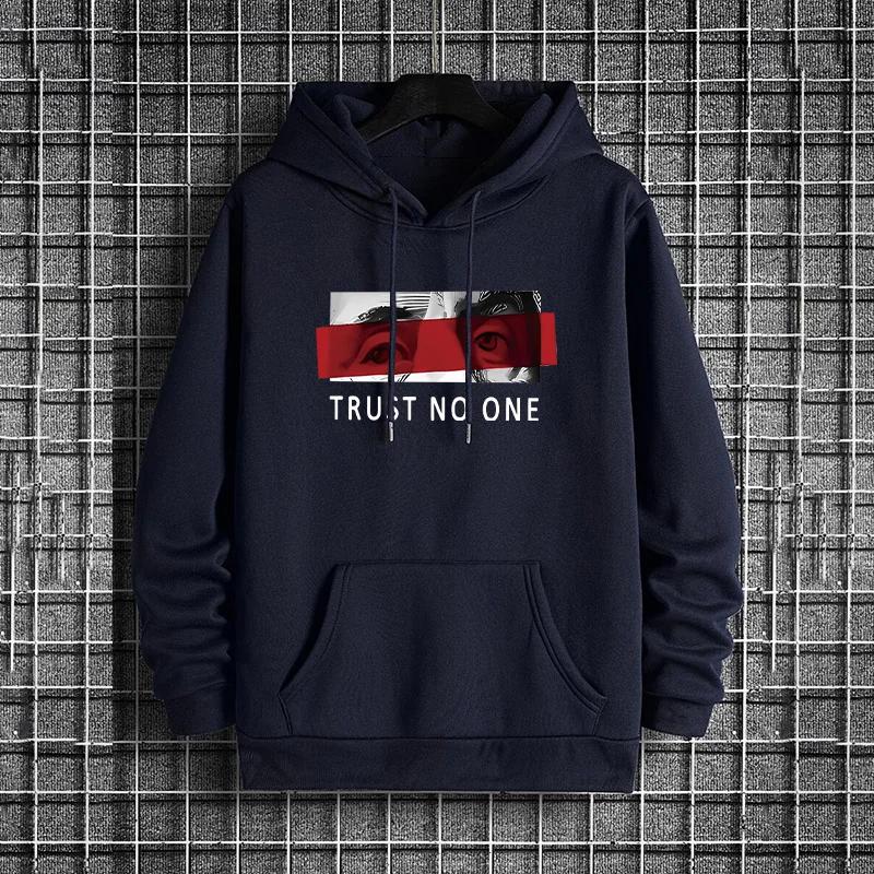 Mens Urban Hoodies 2025 Streetwear Fashion Hip Hop Hooded Sweatshirt Male Autumn Winter Casual Trendy Hoody Top Warm Pullover