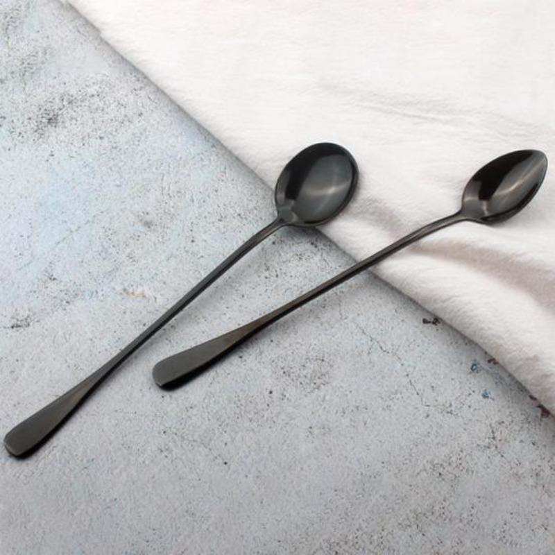 1PCS Excellent Coffee Lightweight Comfortable Spoon Mirror Polishing To Grip