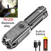 Rechargeable Outdoor Mini LED Flashlight with Laser Cannon Beam and Long Battery Life