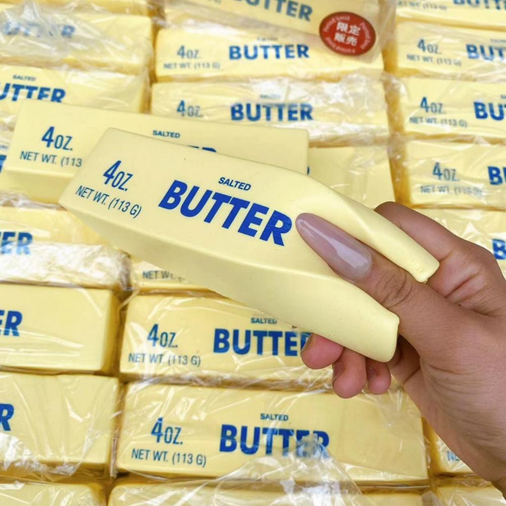 Butter Stick Slow Rebound Squishy Toy Taba Style Soft Sensory Fidget Brick Anti-Stress Release Gift For All Ages