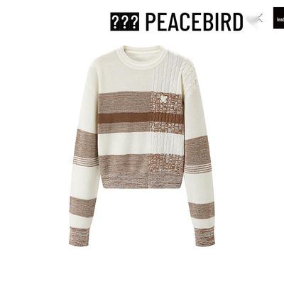 PEACEBIRD Women's Striped Knit Pullover