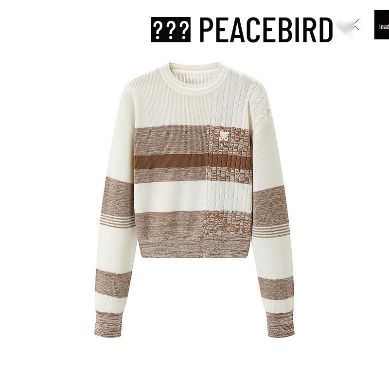 

PEACEBIRD Women s Striped Knit Pullover S