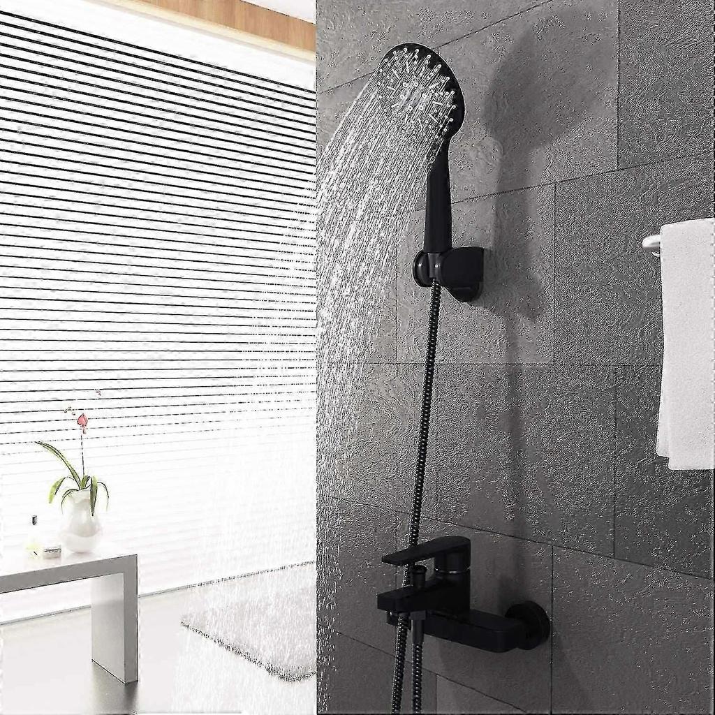 2025 New Shower Set Rain Shower Black Bathtub Faucet With Hand Shower And Faucet Shower Head Shower Set For Bathtub And Bathroom (black)