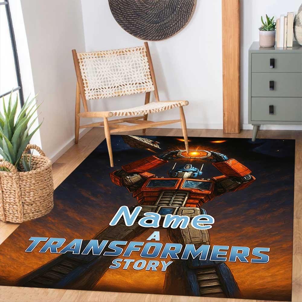 Transformers Fans (26) Customize your name rug, office chair cushion, home bedroom living room gift.