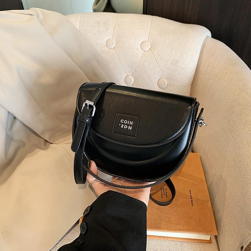 Summer niche texture handbag small bag women's 2025 new simple saddle bag versatile shoulder messenger bag