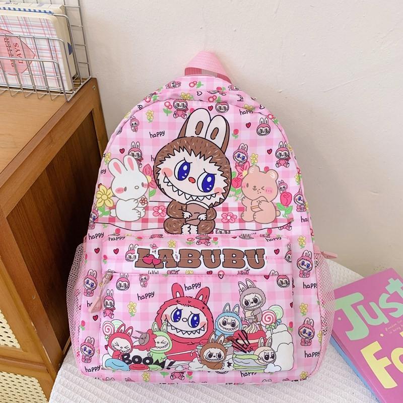 Labubu Cute Cartoon Children's Backpack Adorable Lightweight School Bag For Kids