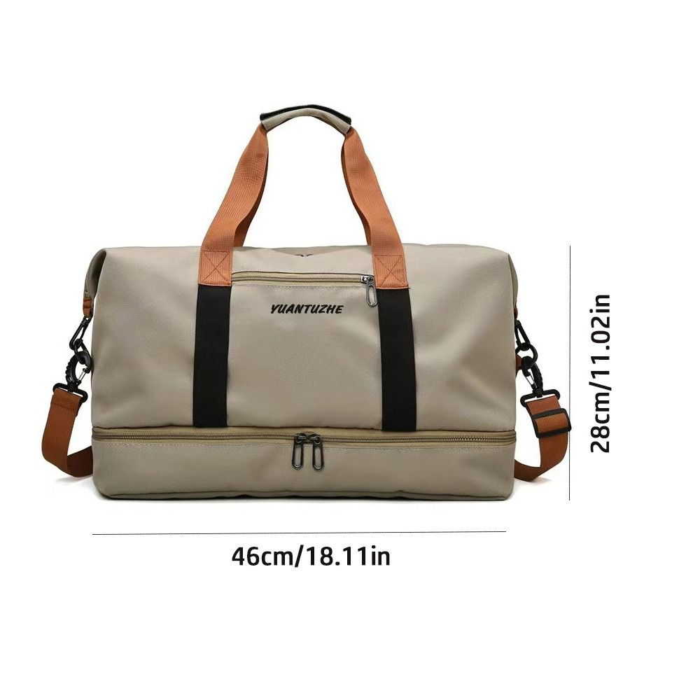 Separate Wet Dry Portable Gym Bag Waterproof Design Portable Handle Gym Suitcase Large Capacity Travel Duffle Bag