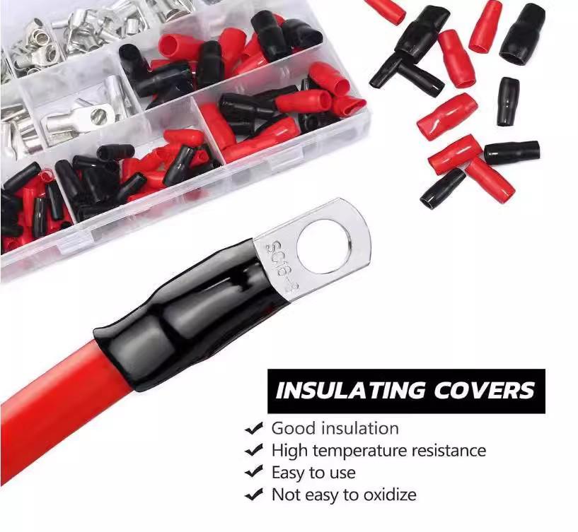 Copper Tube Terminals Set: 80-SC Series, 160-Piece Peep Hole SC6-25 Boxed