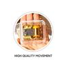 Acrylic+Metal Hand Crank Music Box Compact Size Mechanical Music Box  For Music Lover