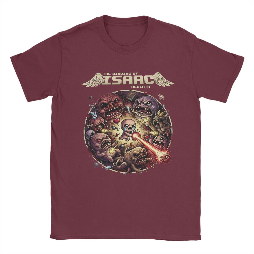 Unisexs TShirt The Binding Of Isaac  Vintage Pure Cotton Tee Shirt Short Sleeve  T Shirt Crew Neck Clothes Gift Idea