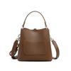 Womens Bucket Bag Crossbody Soft Leather Shoulder Large Capacity Street Style