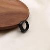 Anello Liscio Acciaio di Titanio Anello in Acciaio Nero Personalità Non Sbiadisce Anello da Mangiare per Ragazzi Gioielli per le Mani