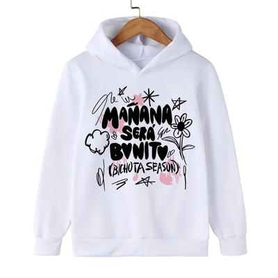 Fun Children's Hoodie Manana Sera Bonito Karol G Bichet Pattern Printed Casual Comfortable Hoodie