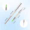 Double-Ended Rhinestone Picker Wax Pencil with Bright Silver Metal Rod and Copper Tube for Nail Art