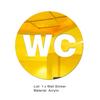 Mirror Effect Mark Sticker Self-adhesive Waterproof Hollow WC Sign Poster Household Supplies