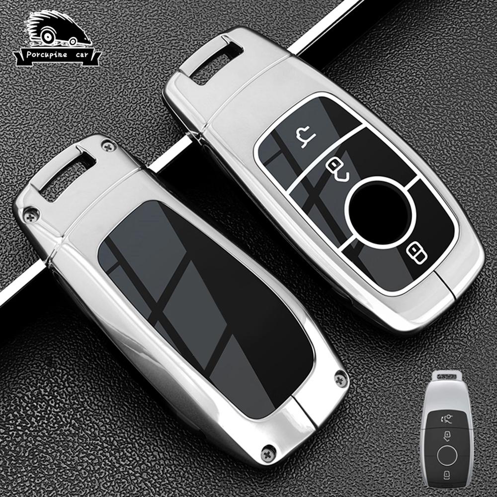 Zinc Alloy Car Key Case Cover For Mercedes Benz Amg E C S Glc Class E200 E400 E63 W213 S550 S560 C260 A200 Key Shell Protector