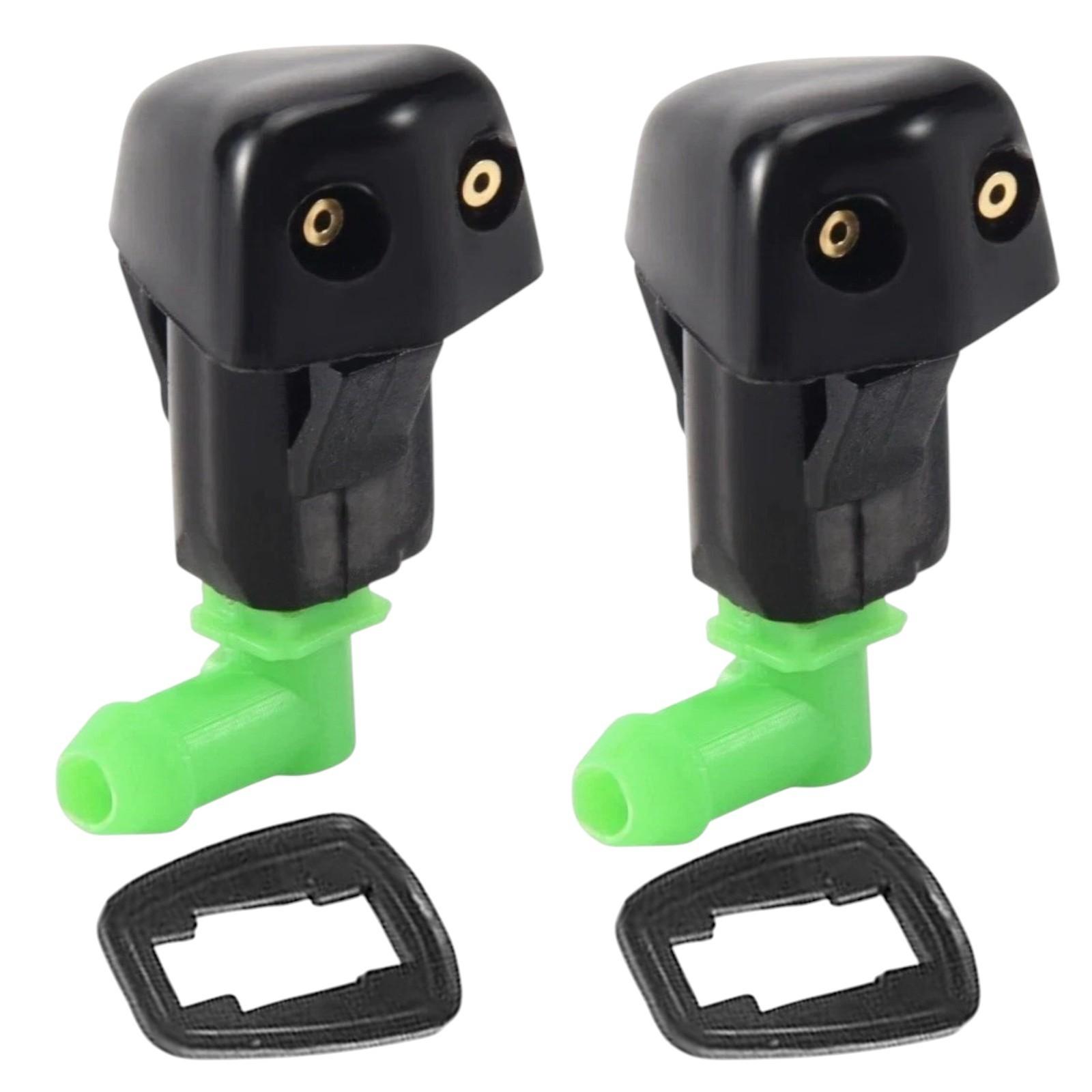 Set 2 Windshield Washer Nozzle Front Dual Holes Fits Acura Honda 1986-2001
