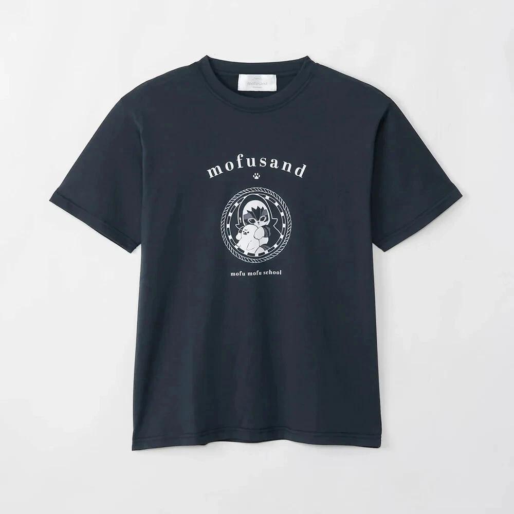 Mofusand TShirt College Style Same Nyan Shark Navy 2025 Summer Jp Ltd Original M