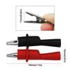 1Pair Clamp AC DC 10A 1000V Red+Black Wire Tips Test Clip